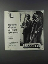 1981 Lasserre French Sportswear Ad - Casual Elegance - £14.48 GBP
