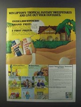1981 Lipton Iced Tea Ad - Tropical Fantasy Sweepstakes - £14.48 GBP