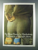 1981 Maidenform No-Show Panty Ad - Not Seen in Places - $18.49