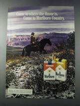 1981 Marlboro Cigarettes Ad - Marlboro Man - purple Mountains - £14.50 GBP