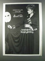 1981 Marshall Field&#39;s Ad - Chloe Fashion - Russian Folk - £14.78 GBP