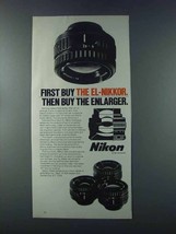 1981 Nikon El-Nikkor Lenses Ad - First Buy - £14.54 GBP