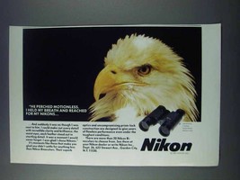 1981 Nikon 8x30 E Series Roof Prism Binoculars Ad - $18.49