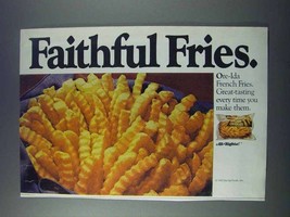 1981 Ore-Ida French Fries Ad - Faithful Fries - £14.48 GBP