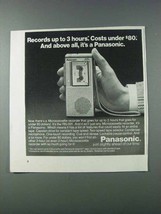1981 Panasonic RN-001 Microcassette Recorder Ad - 3 Hours - $18.49