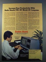 1981 Radio Shack TRS-80 Model III Computer Ad - £13.91 GBP