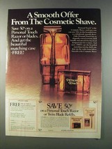 1981 Schick Personal Touch Razor Ad - A Smooth Offer - £13.80 GBP