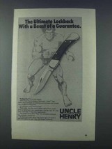 1981 Schrade Uncle Henry Bear Paw Knife Ad - Ultimate - £14.87 GBP