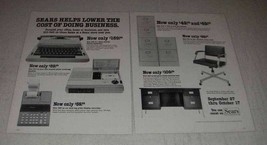 1981 Sears Ad - Scholar Electric Typewriter, Calculator - $18.49
