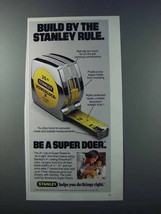 1981 Stanley Powerlock II Rule Ad - Build By The Rule - £14.45 GBP