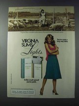 1981 Virginia Slims Lights Cigarettes Ad - Stock Market - £14.54 GBP