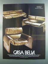 1982 Casa Bella Debut Sofa and Chair Ad - Jan Matthias  - £14.78 GBP