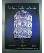 1982 Cristal Lalique Applique Seville Crystal Ad - $18.49