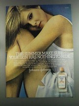1982 Johnson&#39;s Baby Oil Ad - Nothing to Hide - £14.45 GBP