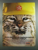 1982 Texaco Oil Ad - Wildcatters Are Hunting for More - $18.49
