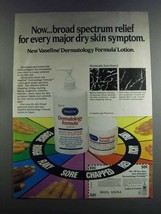 1982 Vaseline Dermatology Formula Lotion Ad - Relief - £14.50 GBP