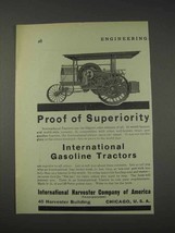 1910 International Harvester Gasoline Tractors Ad - $18.49