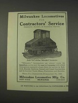 1910 Milwaukee Locomotive Model C-1 8-Ton Locomotive Ad - £14.26 GBP