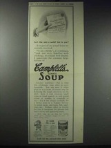 1913 Campbell&#39;s Tomato Soup Ad - A Useful Hint - £14.78 GBP