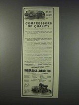 1910 Ingersoll-Rand NF-1 Compressor &amp; OC Corliss Ad - £14.58 GBP