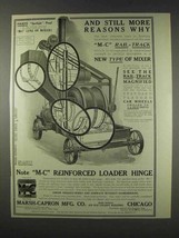 1910 Marsh-Capron Concrete Mixer Ad - More Reasons Why - $18.49