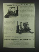 1910 Municipal Eng. Chicago Improved Cube Mixer Ad - Washed Gravel - $18.49