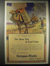 1914 Grape-Nuts Cereal Ad - Stern Test of Food Value - £14.48 GBP