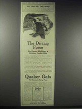 1914 Quaker Oats Ad - The Driving Force - £14.78 GBP