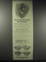 1914 Quaker Puffed Wheat &amp; Rice Ad - Do I Get? - £14.73 GBP
