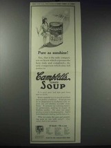 1913 Campbell's Tomato Soup Ad - Pure as Sunshine - £14.78 GBP