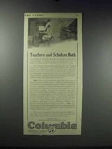 1913 Columbia Pianoforte Records Ad - Teachers Scholars - $18.49