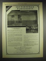 1929 J.G. Wilson Partitions Ad - Junior High, Burbank - £14.90 GBP