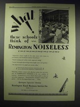 1929 Remington Noiseless Typewriter Ad - What Schools - £14.87 GBP