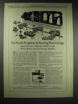 1929 White Rotary Electric Sewing Machine Educator Ad - £14.82 GBP