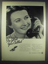 1938 Bell Telephone System Ad - I&#39;m Glad You Called - £14.53 GBP
