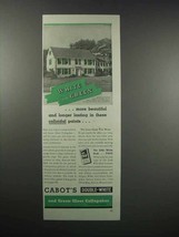 1938 Cabot&#39;s Double-White &amp; Gloss Collopakes Paint Ad - £14.53 GBP