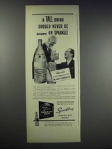 1938 Canada Dry Water Ad - Never Short on Sparkle - $18.49