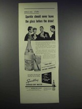 1938 Canada Dry Water Ad - Sparkle Should Never Leave - $18.49