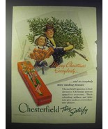 1938 Chesterfield Cigarettes Ad - Merry Christmas - £14.78 GBP