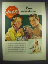 1938 Coca-Cola Soda Ad - Pure Refreshment - £14.77 GBP