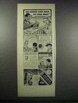 1938 Colgate Ribbon Dental Cream Ad - Go Ahead and Sulk - $18.49