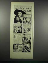 1938 Colgate Ribbon Dental Cream Ad - Lovely to Look At - $18.49