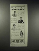 1918 Quaker Puffed Cereal Ad - Bubble Grains - £14.73 GBP