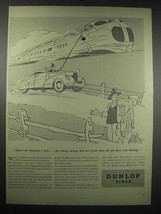 1939 Dunlop Tires Ad - Cartoon by George Price - £14.48 GBP