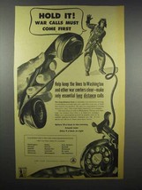 1942 Bell New York Telephone Ad - War Calls First - £14.78 GBP