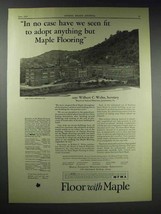 1929 Maple Flooring Ad - High School,  Johnstown, PA - $18.49