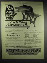 1929 National School Equipment School Desk Ad - £13.89 GBP