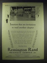 1929 Remington Rand Business Ad - Library Bureau - $18.49
