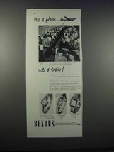 1946 Benrus Watch Ad - Embraceable, Golden Halo - £14.54 GBP