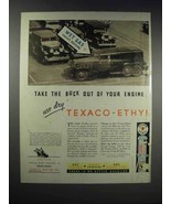 1931 Texaco Ethyl Gasoline Ad - Take the Buck Out - £14.78 GBP